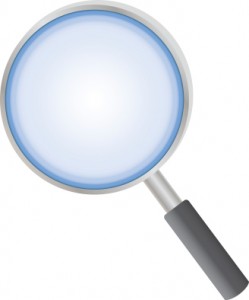 vector image of magnifier