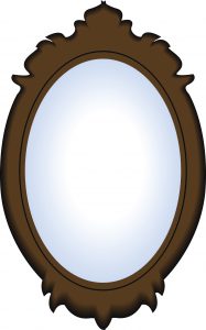 24743500 vector image of a mirror